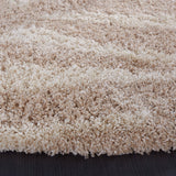 Safavieh Portofino Shag 215 Power Loomed Polypropylene Pile Shag & Flokati Rug Ivory / Beige PTS215B-5SQ