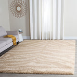 Safavieh Portofino Shag 215 Power Loomed Polypropylene Pile Shag & Flokati Rug Ivory / Beige PTS215B-5SQ