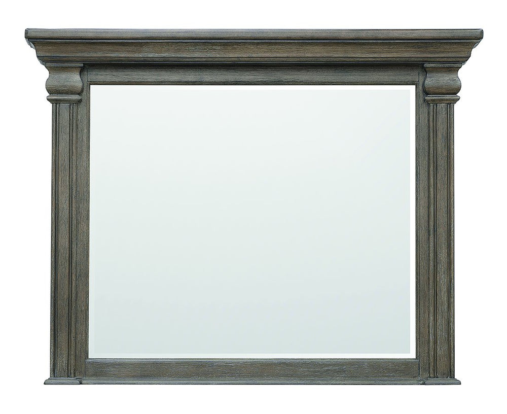 Pulaski Furniture Madison Brown Dresser Mirror – Elegant Beveled Design, Antique Charm, Perfect For Bedroom Decor! Brown Flat,Cut White Oak Wood Veneers P413110-pulaski