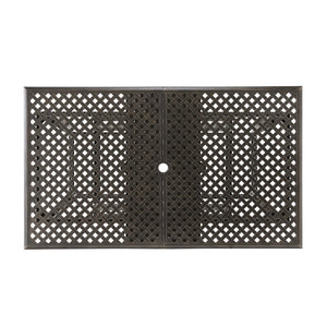 English Elm Christopher Knight Home® - ABIGAIL Outdoor Expandable Dining Table - Natural Acacia Top, Weather-Resistant Aluminum & Iron Base 60703.00