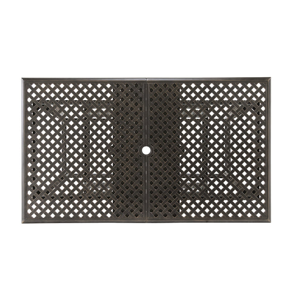 English Elm Christopher Knight Home® - ABIGAIL Outdoor Expandable Dining Table - Natural Acacia Top, Weather-Resistant Aluminum & Iron Base 60703.00