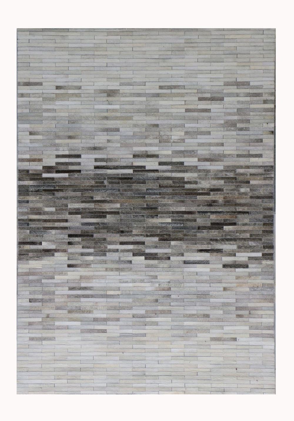 Pasargad Galaxy Collection Silver Cowhide Area Rug - Luxurious Geometric Elegance For Any Space   Ptx-1960 10x14