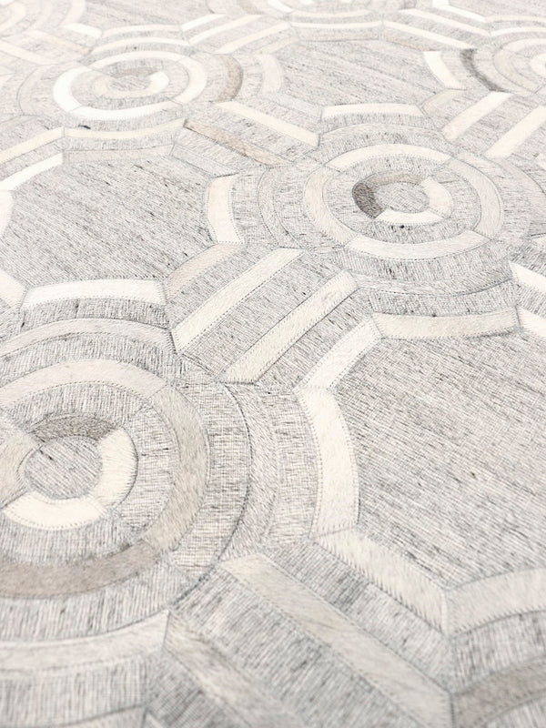 Pasargad Home Galaxy Collection Hand-loomed Cowhide Area Rug - Unique Geometric Elegance   Ptx-3137 9x12