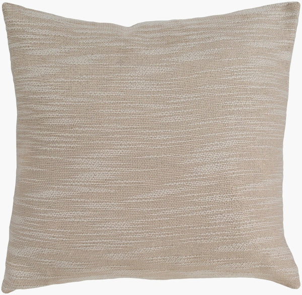 Surya Purist Woven Cotton Lurex Square Throw Pillow Metallic Gleam Accent for Sofa or Bed PU001-2020