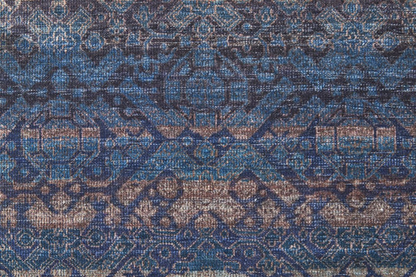 Feizy Rugs Voss Collection Bold Geometric Polyester Rug - Eye-catching Transitional Design For Any Space Blue,Purple,Brown Polyester Vos39h3fblugrni7a