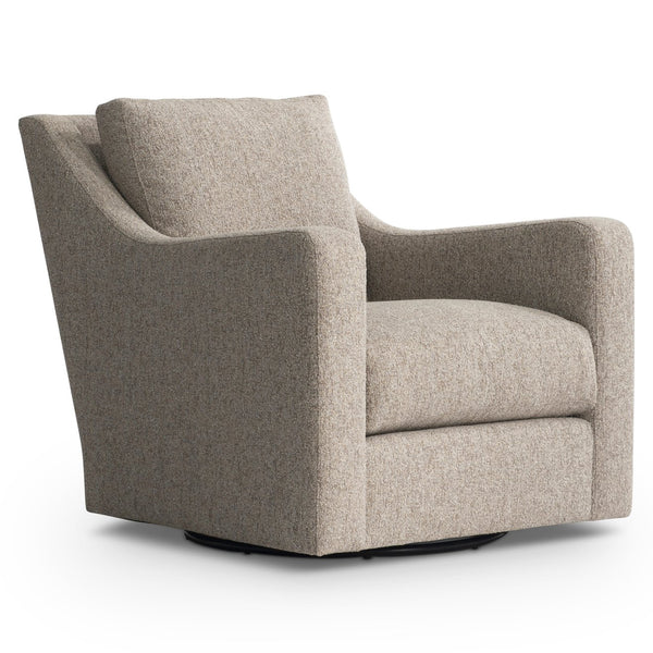 Bernhardt Bernhardt Ventura Fabric Swivel Chair With Deep Cushion, Refined Curves & Smooth 360° Base For Living Rooms - Made to Order P3502SA