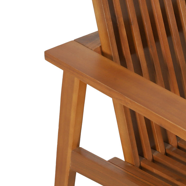 English Elm Outdoor Acacia Slatted Club Chairs Set of 2 Teak Finish Patio Lounge Seating 71921.00WTC