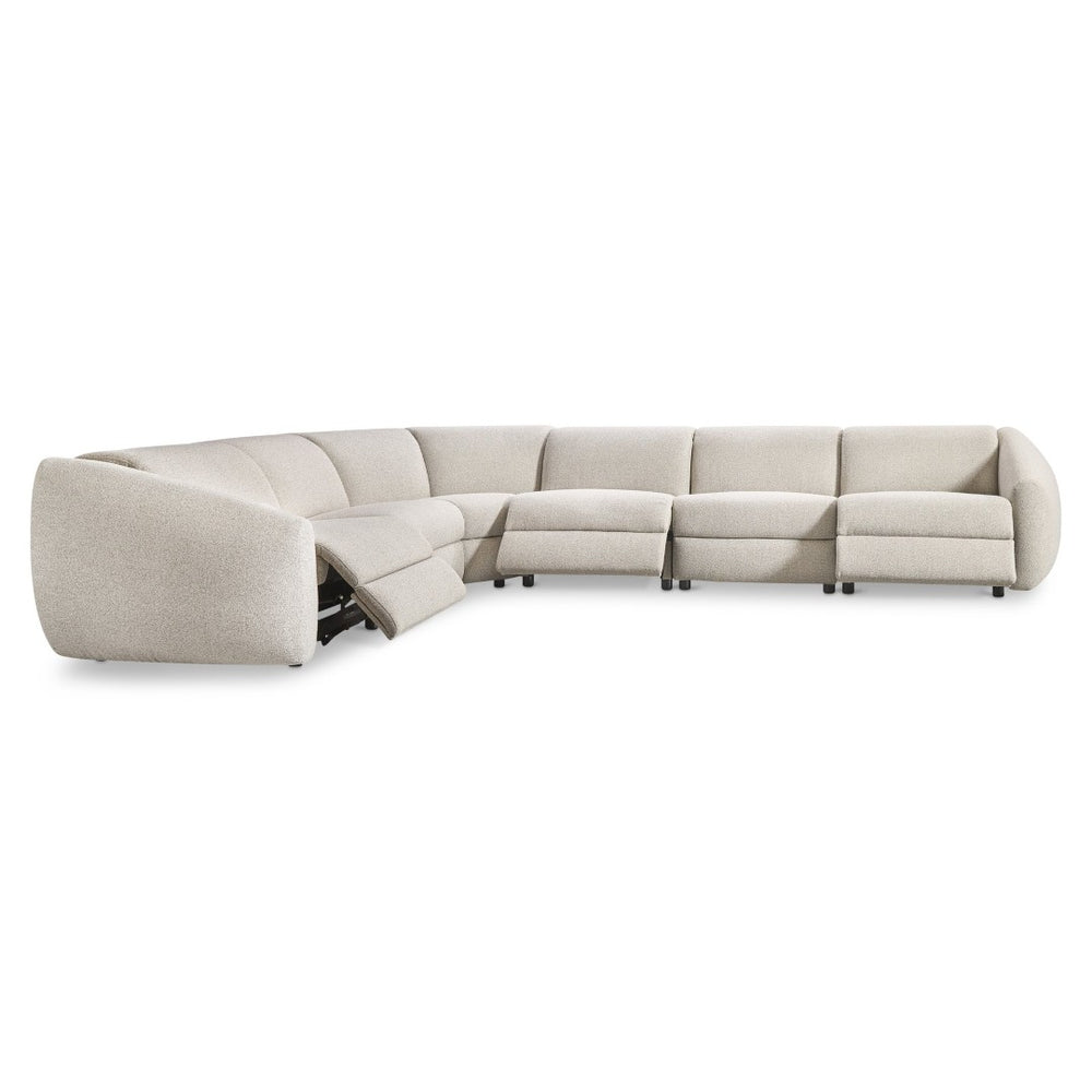 Bernhardt Bernhardt Avignon Fabric Power Reclining Sectional Midcentury Lounge for Large Living Rooms K2301