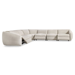 Bernhardt Bernhardt Avignon Fabric Power Reclining Sectional Midcentury Lounge for Large Living Rooms K2301