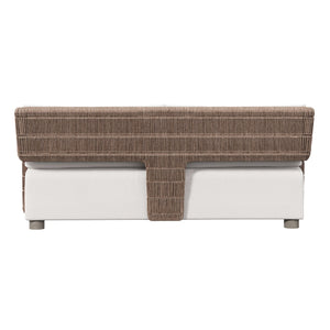 Bernhardt Bernhardt Maldives Outdoor Sofa — Twisted Abaca Wicker, Weathered Teak Legs, Deep Seat Plush Pillows (92) - Made to Order O2356B