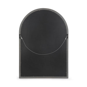 English Elm Christopher Knight Home® - ARCH Window Mirror Grey Wood 48.25x35 Decorative Arched Wall Accent with Rustic Farmhouse Charm and Depth 67057.00