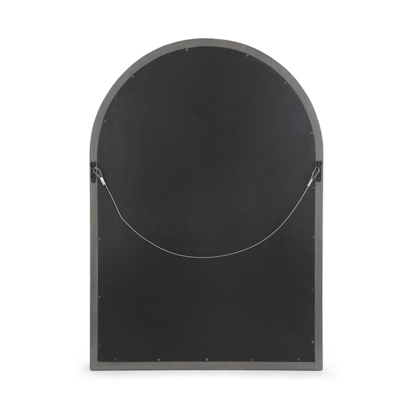 English Elm Christopher Knight Home® - ARCH Window Mirror Grey Wood 48.25x35 Decorative Arched Wall Accent with Rustic Farmhouse Charm and Depth 67057.00