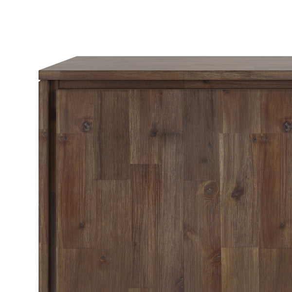 English Elm Lowry - Rustic Acacia Sideboard Buffet With Industrial Metal Accents For Modern Storage Solutions B136P158872