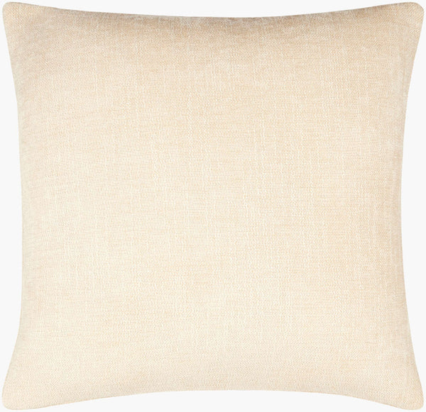 Surya Puako Contemporary 18" Accent Pillow - Stylish Polyester Blend For Elegant Home Decor & Comfort Ivory Polyester,Polyester,Polyester,Polyfill Puk001-2020