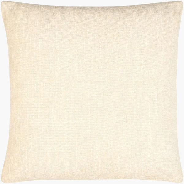 Surya Puako Contemporary 18" Accent Pillow - Stylish Polyester Blend For Elegant Home Decor & Comfort Ivory Polyester,Polyester,Polyester,Polyfill Puk002-2222