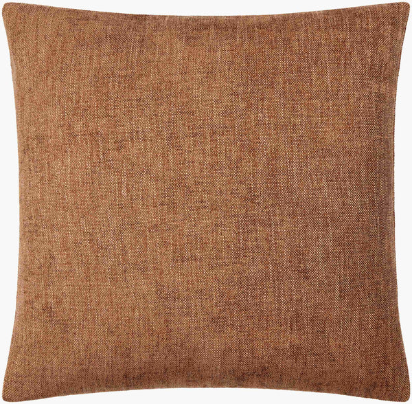 Surya Puako Contemporary 18" Accent Pillow - Stylish Polyester Blend For Elegant Home Decor & Comfort Chestnut Polyester,Polyester,Polyester,Polyfill Puk005-2020