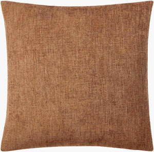 Surya Puako Contemporary 18" Accent Pillow - Stylish Polyester Blend For Elegant Home Decor & Comfort Chestnut Polyester,Polyester,Polyester,Polyfill Puk005-2020