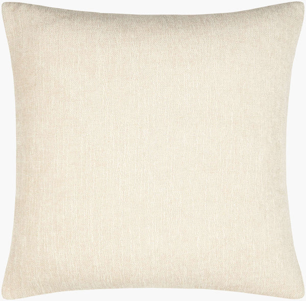 Surya Puako Contemporary 18" Accent Pillow - Stylish Polyester Blend For Elegant Home Decor & Comfort Ivory Polyester,Polyester,Polyester,Polyfill Puk006-2222