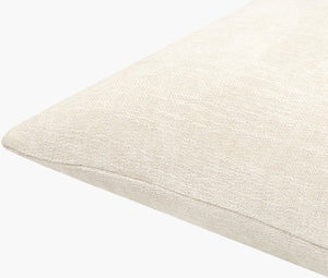 Surya Puako Contemporary 18" Accent Pillow - Stylish Polyester Blend For Elegant Home Decor & Comfort Ivory Polyester,Polyester,Polyester,Polyfill Puk006-2222