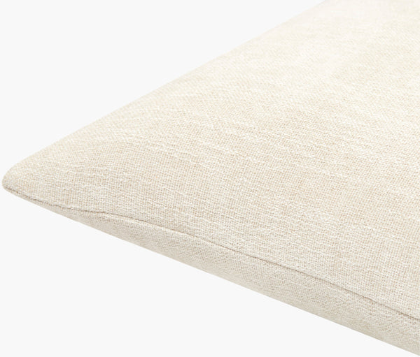 Surya Puako Contemporary 18" Accent Pillow - Stylish Polyester Blend For Elegant Home Decor & Comfort Ivory Polyester,Polyester,Polyester,Polyfill Puk006-2222
