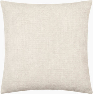 Surya Puako Contemporary 18" Accent Pillow - Stylish Polyester Blend For Elegant Home Decor & Comfort Ivory Polyester,Polyester,Polyester,Polyfill Puk007-1818