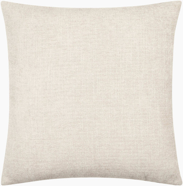 Surya Puako Contemporary 18" Accent Pillow - Stylish Polyester Blend For Elegant Home Decor & Comfort Ivory Polyester,Polyester,Polyester,Polyfill Puk007-1818
