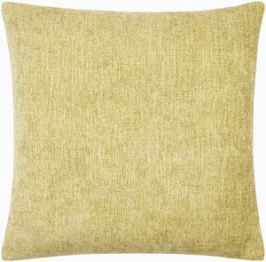 Surya Puako Contemporary 18" Accent Pillow - Stylish Polyester Blend For Elegant Home Decor & Comfort Lemon Chiffon Polyester,Polyester,Polyester,Polyfill Puk008-1818