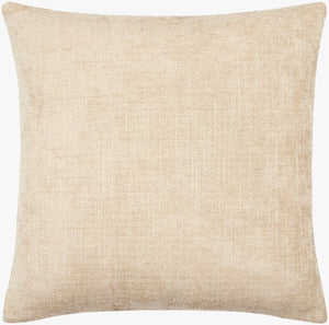 Surya Puako Contemporary 18" Accent Pillow - Stylish Polyester Blend For Elegant Home Decor & Comfort Beige Polyester,Polyester,Polyester,Polyfill Puk012-1818