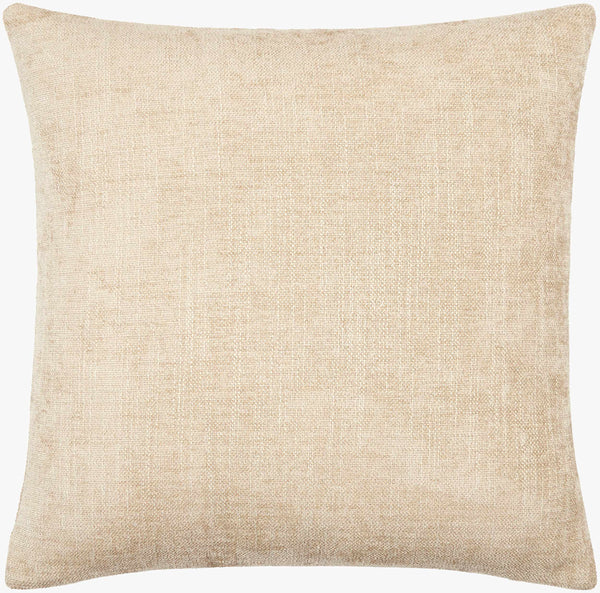 Surya Puako Contemporary 18" Accent Pillow - Stylish Polyester Blend For Elegant Home Decor & Comfort Beige Polyester,Polyester,Polyester,Polyfill Puk012-1818
