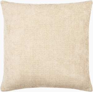 Surya Puako Contemporary 18" Accent Pillow - Stylish Polyester Blend For Elegant Home Decor & Comfort Beige Polyester,Polyester,Polyester,Polyfill Puk012-1818