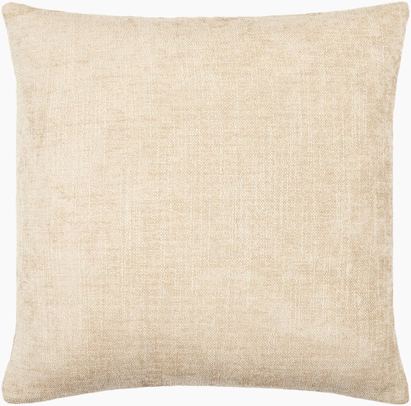 Surya Puako Contemporary 18" Accent Pillow - Stylish Polyester Blend For Elegant Home Decor & Comfort Beige Polyester,Polyester,Polyester,Polyfill Puk012-1818