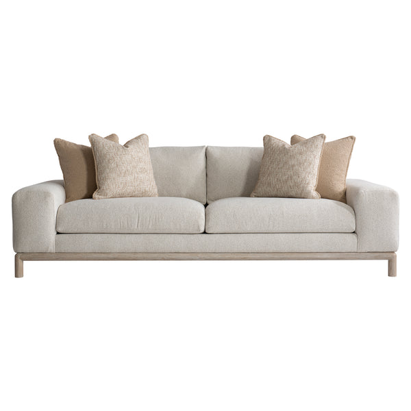 Bernhardt Hadley Fabric Sofa White,Cream Fabric P6287A