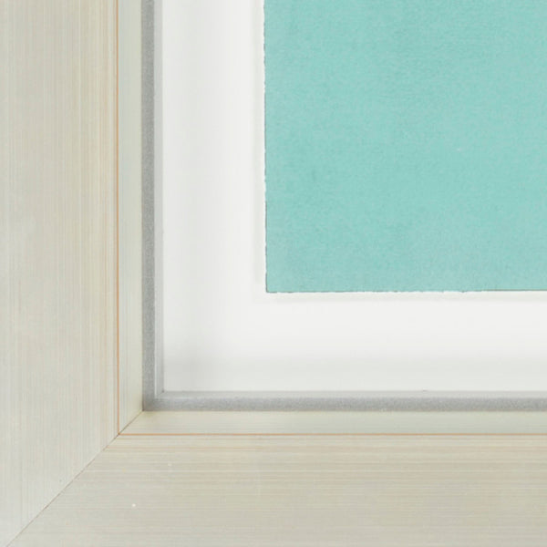 Surya Framed Art Wall Decor 26"H X 26"W - Modern Design For Stylish Home Revitalization Main, Teal Paper Pul1000-2626