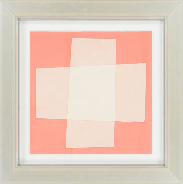 Surya Framed Art Wall Decor 26"H X 26"W - Modern Design For Stylish Home Revitalization Main, Pink Paper Pul1002-2626