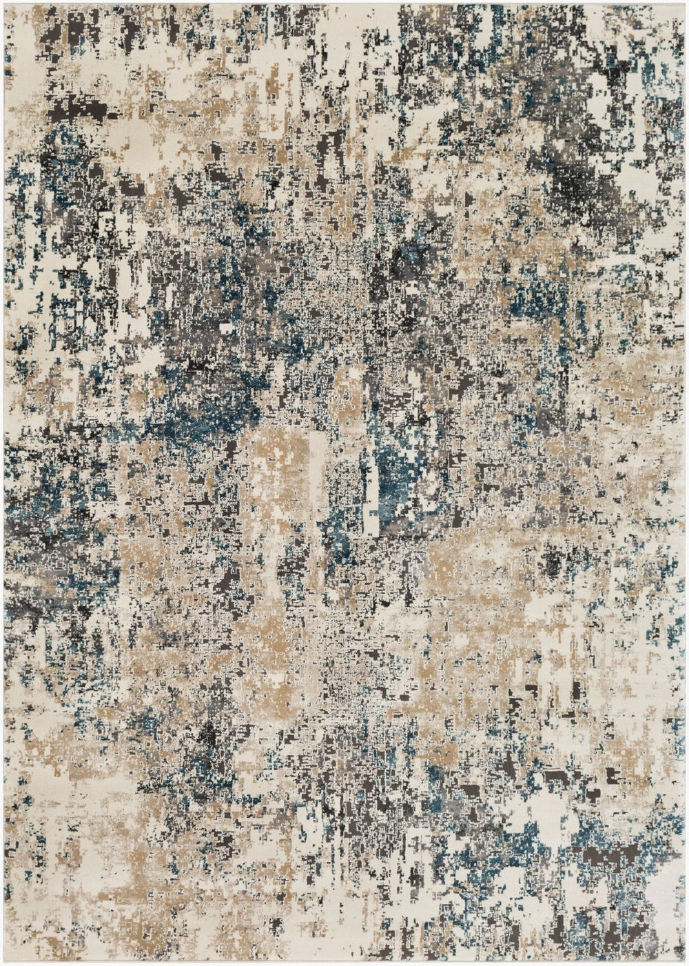 Livabliss Pune High Low Pile Area Rug Machine Woven Textural Neutral for Living Dining Rooms Charcoal, Light 8'10" x 12'4" PUN2301-93123