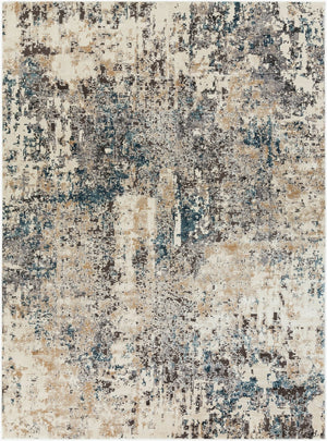 Livabliss Pune High Low Pile Area Rug Machine Woven Textural Neutral for Living Dining Rooms Charcoal, Light 7'10" x 10'2" PUN2301-710103