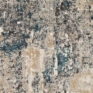 Livabliss Pune High Low Pile Area Rug Machine Woven Textural Neutral for Living Dining Rooms Charcoal, Light 8'10" x 12'4" PUN2301-93123