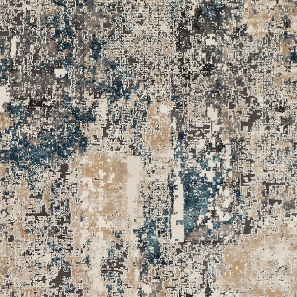 Livabliss Pune High Low Pile Area Rug Machine Woven Textural Neutral for Living Dining Rooms Charcoal, Light 8'10" x 12'4" PUN2301-93123