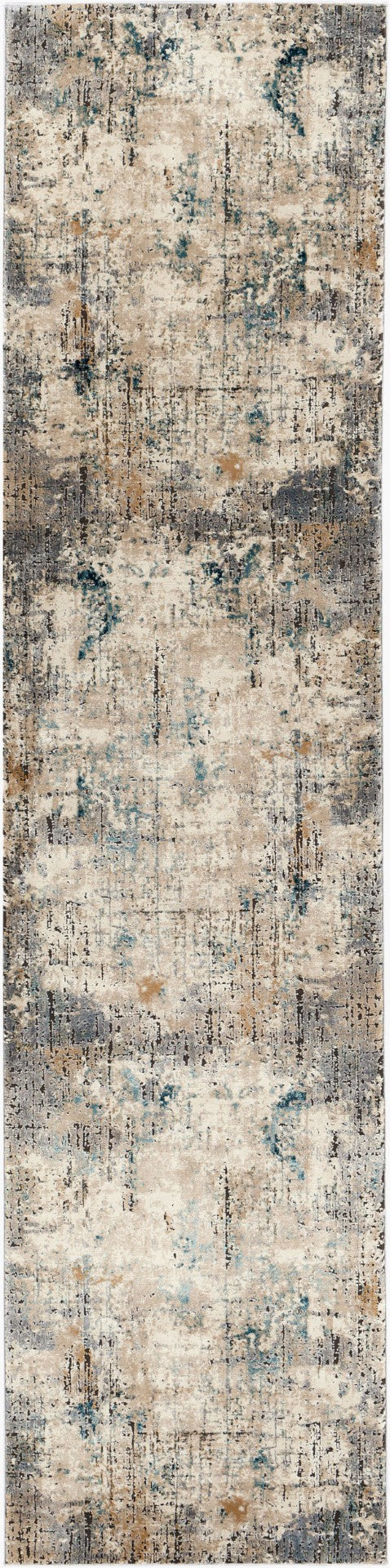 Livabliss Pune Geometric Runner Rug Machine Woven Polypropylene Blend for Hallway or Bedroom PUN2309-27103