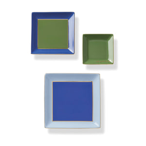 Lenox Kate Spade Make It Pop Cool Blue 3-Piece Tray Set Blue, BLUE PORCELAIN 895876