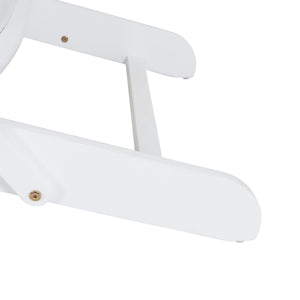 English Elm Christopher Knight Home® - BELLWOOD Adirondack Chair with Folding Design, Rustic Outdoor Wood Seat, Built-In Cup Holder Comfort White 37.75 L x 26.75 W x 8.5 H 68940.00WHI