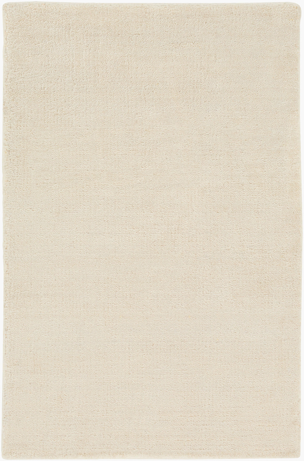 Surya Pure 2' X 3' Hand Knotted Viscose Rug - Modern Durable Design, Chemical-free, Easy Care, Low Pile White Viscose Pur3003-23