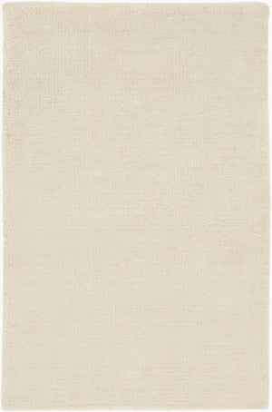 Surya Pure 2' X 3' Hand Knotted Viscose Rug - Modern Durable Design, Chemical-free, Easy Care, Low Pile White Viscose Pur3003-23