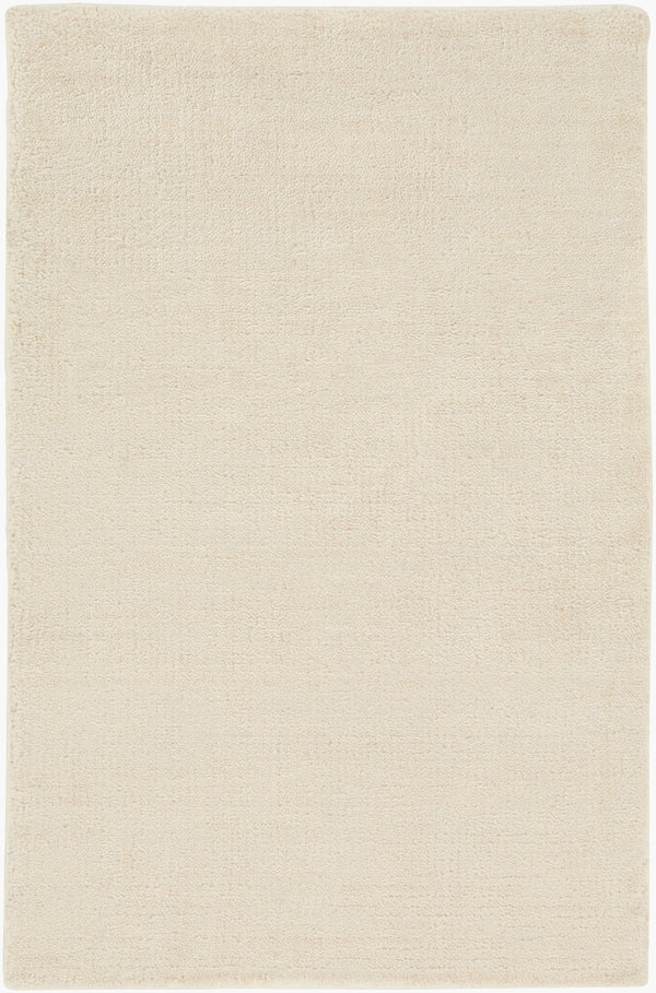 Surya Pure 2' X 3' Hand Knotted Viscose Rug - Modern Durable Design, Chemical-free, Easy Care, Low Pile White Viscose Pur3003-23
