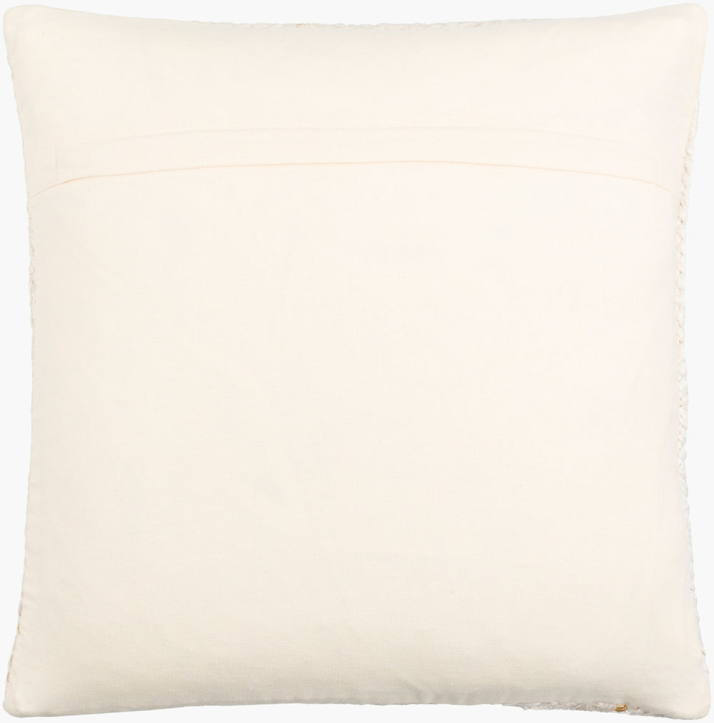 Surya Paulsen Cottage Charm Accent Pillow - 18"X18" Jute & Cotton Blend For Cozy Living Room Decor Ivory Jute,Cotton Pus001-2020p