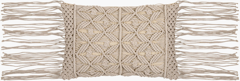 Surya Punta Bohemian Lumbar Pillow - 14"L X 22"W Cotton With Intricate Embroidery For Global Style Decor Seafoam Cotton,Cotton Put001-1422d