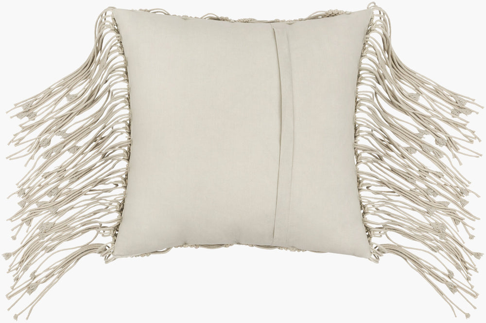 Surya Punta Bohemian 18"X18" Accent Pillow - Global-inspired Cotton Decor With Intricate Embroidery Seafoam Cotton,Cotton Put001-1818