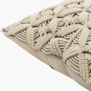 Surya Punta Bohemian Lumbar Pillow - 14"L X 22"W Cotton With Intricate Embroidery For Global Style Decor Seafoam Cotton,Cotton Put001-1422d