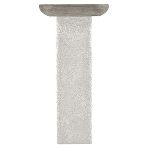 Bernhardt Bernhardt Monolith Console Table With Wire-Brushed Oak Top & Faux Stone Column Bases, 72" Wide 343915