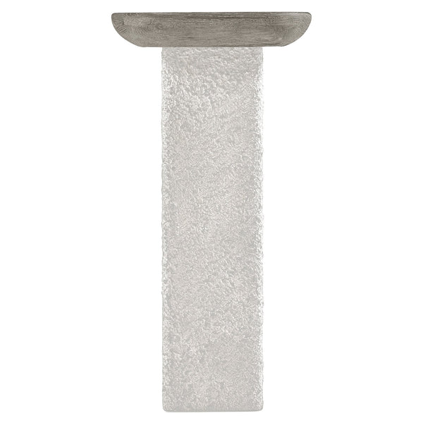 Bernhardt Bernhardt Monolith Console Table With Wire-Brushed Oak Top & Faux Stone Column Bases, 72" Wide 343915